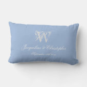 Neugezogenes Geschenk Chic Monogram-Namen Script K Lendenkissen (Rückseite)