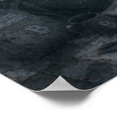 Neugier / Astronom / Dachposter Poster (Ecke)