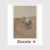 Neugier auf der Oberfläche der Mars. Aufkleber (Blatt)