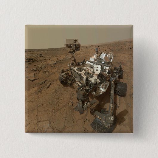 Neugier auf der Oberfläche der Mars. Button (Vorderseite)