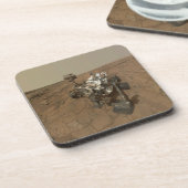 Neugier auf der Oberfläche der Mars. Getränkeuntersetzer (Linke Seite)