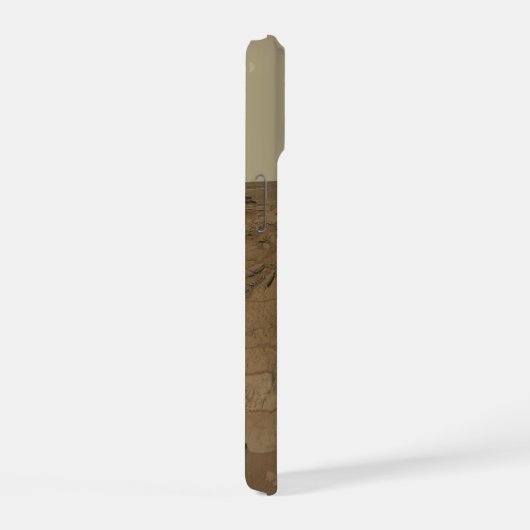 Neugier auf der Oberfläche der Mars. iPhone 15 Hülle (Rechte Seite)