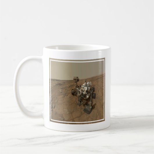 Neugier auf der Oberfläche der Mars. Kaffeetasse (Links)