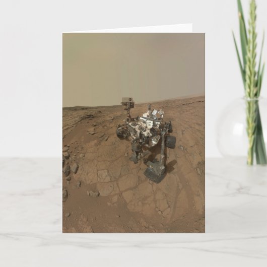 Neugier auf der Oberfläche der Mars. Karte (Vorderseite)