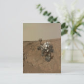Neugier auf der Oberfläche der Mars. Postkarte (Stehend Vorderseite)