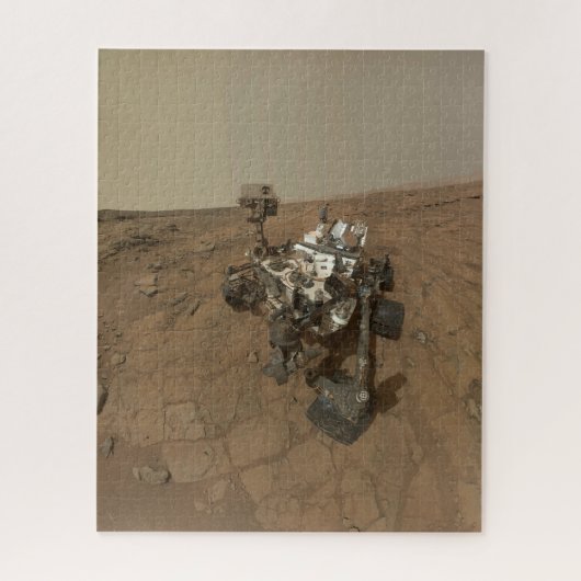 Neugier auf der Oberfläche der Mars. Puzzle (Vertikal)