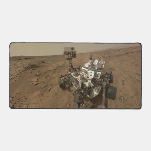 Neugier auf der Oberfläche der Mars. Schreibtischunterlage (Vorderseite)