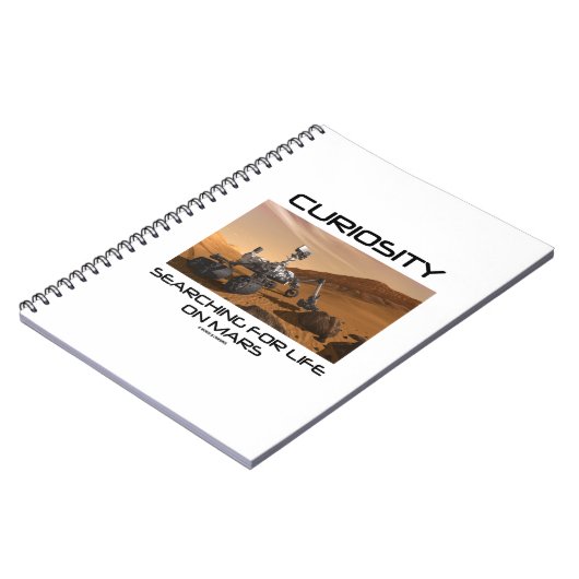 Neugier auf der Suche nach Leben auf Mars (Mars Ro Notizblock (Linke Seite)