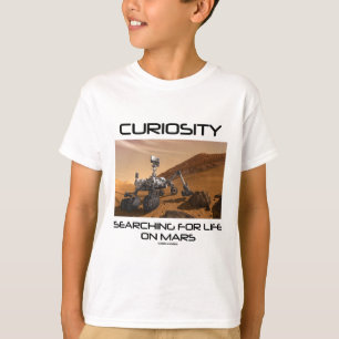 Neugier, die nach dem Leben auf Mars (Mars-, sucht T-Shirt
