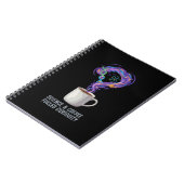 Neugier durch Wissenschaft und Kaffee Notizblock (Linke Seite)