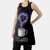 Neugier durch Wissenschaft und Kaffee Schürze (InSitu)