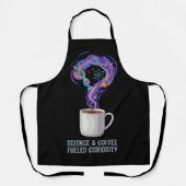 Neugier durch Wissenschaft und Kaffee Schürze (Vorderseite)