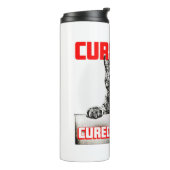 Neugier heilte die Katze Thermosbecher (Nach links gedreht)