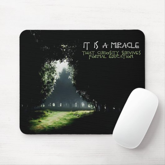 "Neugier" Inspiration Zitat Mousepad (Mit Mouse)