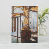 Neugier ist das Werkzeug der Weisen Einladung (Stehend Vorderseite)