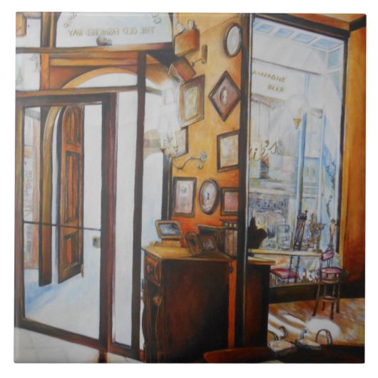 Neugier ist das Werkzeug der Weisen Fliese (Vorderseite)