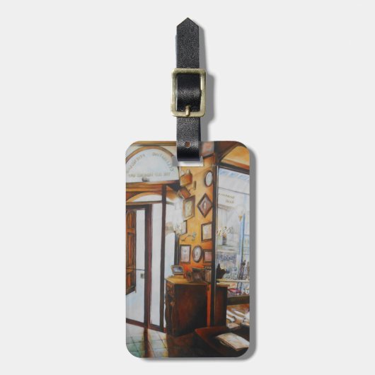 Neugier ist das Werkzeug der Weisen Gepäckanhänger (Vorderseite vertikal)