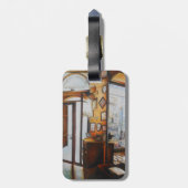 Neugier ist das Werkzeug der Weisen Gepäckanhänger (Rückseite vertikal)