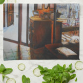 Neugier ist das Werkzeug der Weisen Geschirrtuch (Gefaltet)