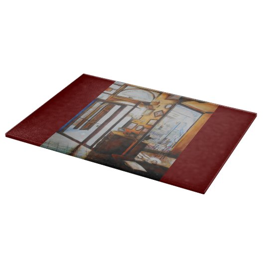 Neugier ist das Werkzeug der Weisen Schneidebrett (Ecke)