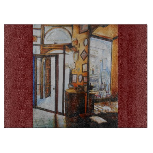 Neugier ist das Werkzeug der Weisen Schneidebrett (Vorderseite)