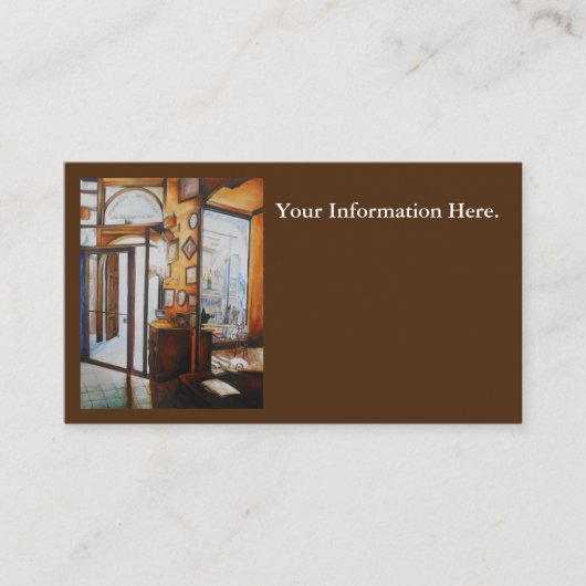 Neugier ist das Werkzeug der Weisen Visitenkarte (Vorderseite)