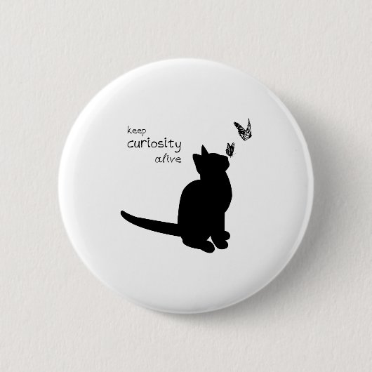 Neugier lebendig button (Vorderseite)