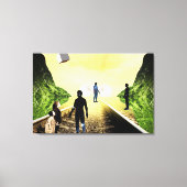 Neugier Leinwanddruck (Vorderseite)