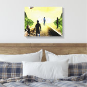 Neugier Leinwanddruck (Insitu (Schlafzimmer))