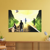 Neugier Leinwanddruck (Insitu (Wohnzimmer))