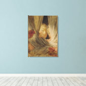 Neugier Leinwanddruck (Insitu (Holzboden))