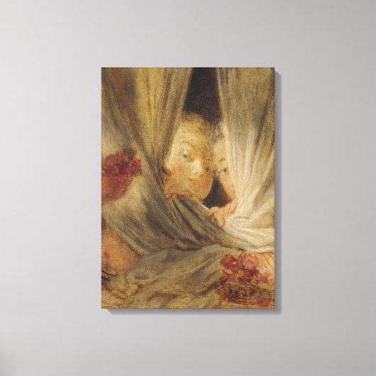 Neugier Leinwanddruck (Vorderseite)