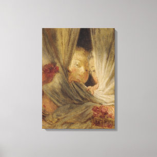 Neugier Leinwanddruck