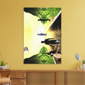 Neugier Leinwanddruck (Insitu (Wohnzimmer))