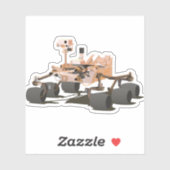 Neugier Mars Rover Aufkleber (Blatt)