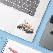 Neugier Mars Rover Aufkleber (Laptop mit iPhone)