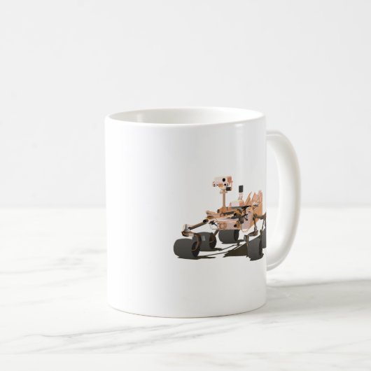 Neugier Mars Rover Kaffeetasse (VorderseiteRechts)