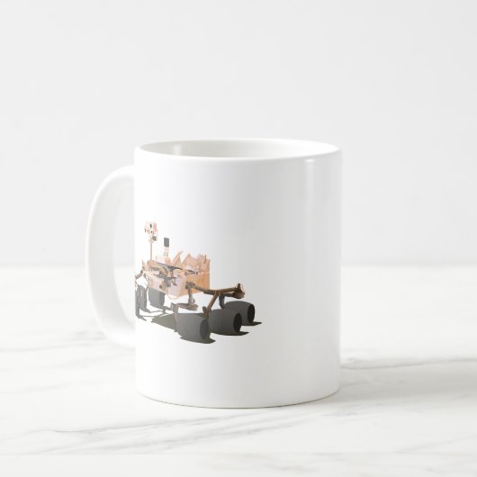 Neugier Mars Rover Kaffeetasse (Vorderseite Links)