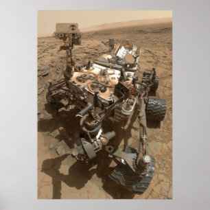 Neugier Mars Rover Poster