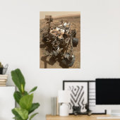 Neugier Mars Rover Poster (Heimbüro)