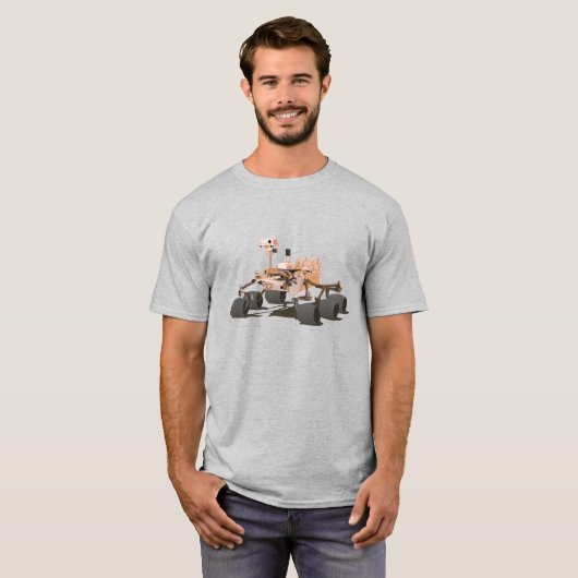 Neugier Mars Rover T-Shirt (Vorne ganz)