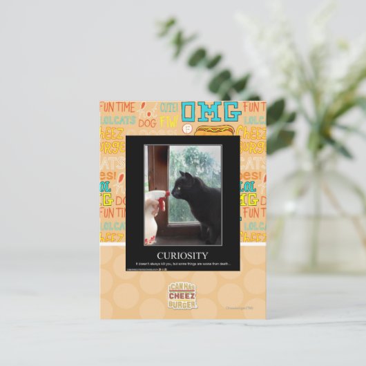 Neugier Postkarte (Stehend Vorderseite)