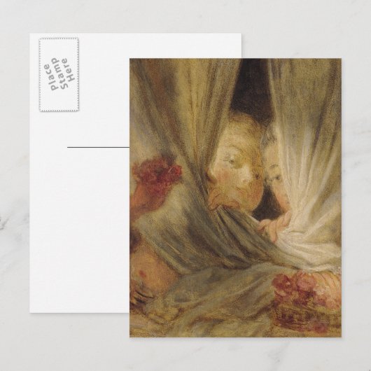 Neugier Postkarte (Vorne/Hinten)