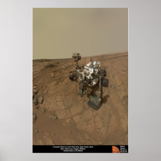 Neugier Rover auf der John-Klein-Website Poster