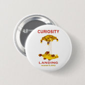 Neugier Rover, das Logo landet, des Team-(EDL) Button (Vorne & Hinten)