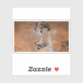 Neugier Rover Landing auf der Marsfläche. Aufkleber (Blatt)