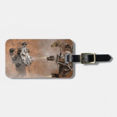 Neugier Rover Landing auf der Marsfläche. Gepäckanhänger (Vorderseite horizontal)