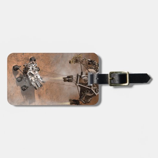 Neugier Rover Landing auf der Marsfläche. Gepäckanhänger (Vorderseite horizontal)