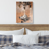 Neugier Rover Landing auf der Marsfläche. Leinwanddruck (Insitu (Schlafzimmer))