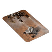 Neugier Rover Landing auf der Marsfläche. Magnet (Rechte Seite)